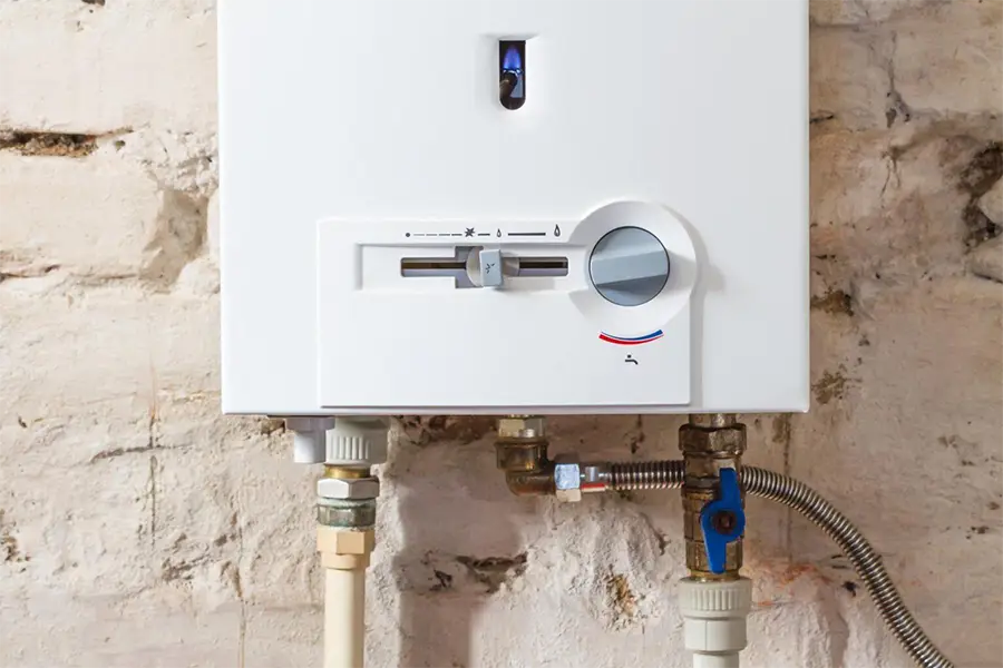Damaged unit requiring water heater repair