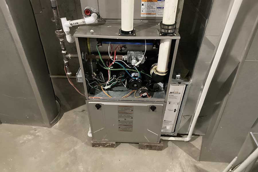 Furnace repair underway
